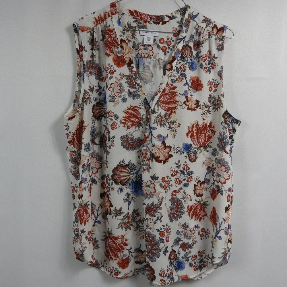 Adrienne Vitiadini Floral Sleeveless Blouse